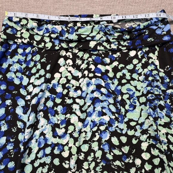 NY Collection Womens Multicolor Abstract A Line Maxi Skirt Pull On Size Medium - Picture 10 of 14